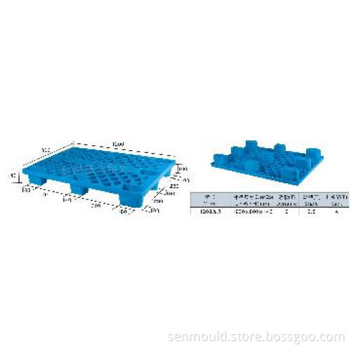 1208 Europe Standard Heavy Duty Plastic Pallet